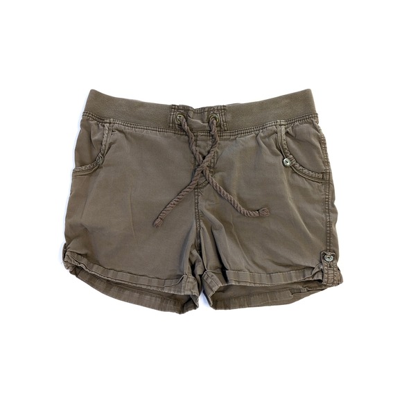 Sonoma Life + Style Pants - Sonoma Life + Style Womens Size 12 Brown Utility Shorts Elastic Waist Drawstring